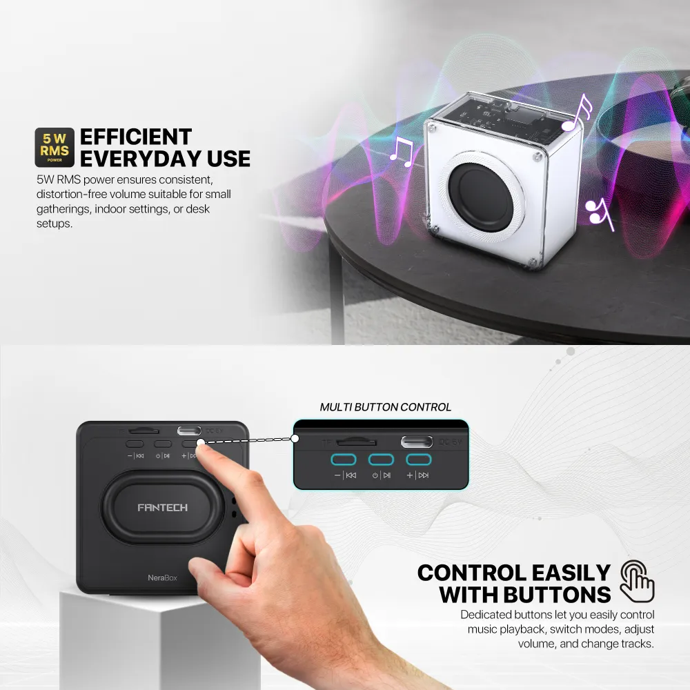Bluetooth zvucnik Fantech BS152 NeraBox beli