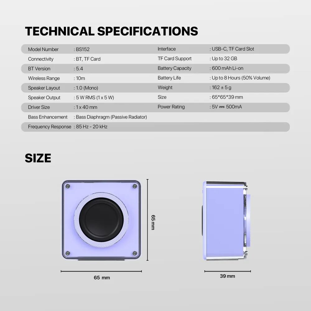 Bluetooth zvucnik Fantech BS152 NeraBox beli