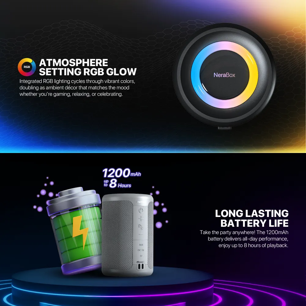 Bluetooth zvucnik Fantech BS154 NeraBox sivi