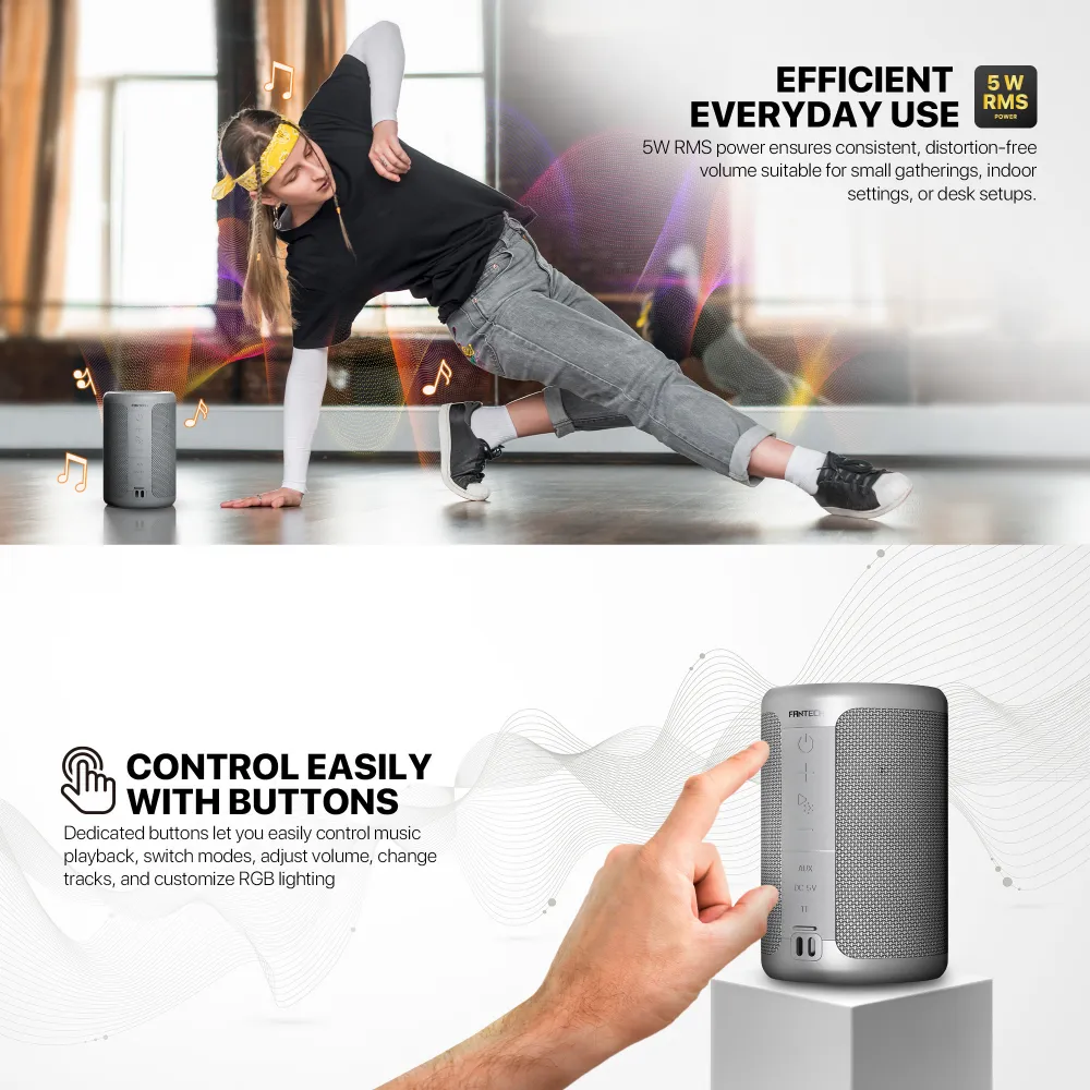 Bluetooth zvucnik Fantech BS154 NeraBox sivi