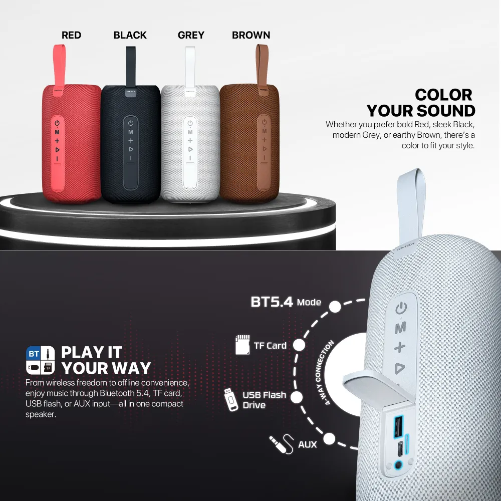 Bluetooth zvucnik Fantech BS159 NeraBox braon