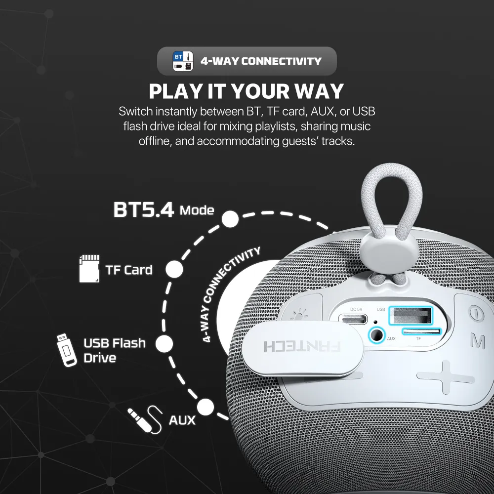Bluetooth zvucnik Fantech BS161 NeraBox sivi