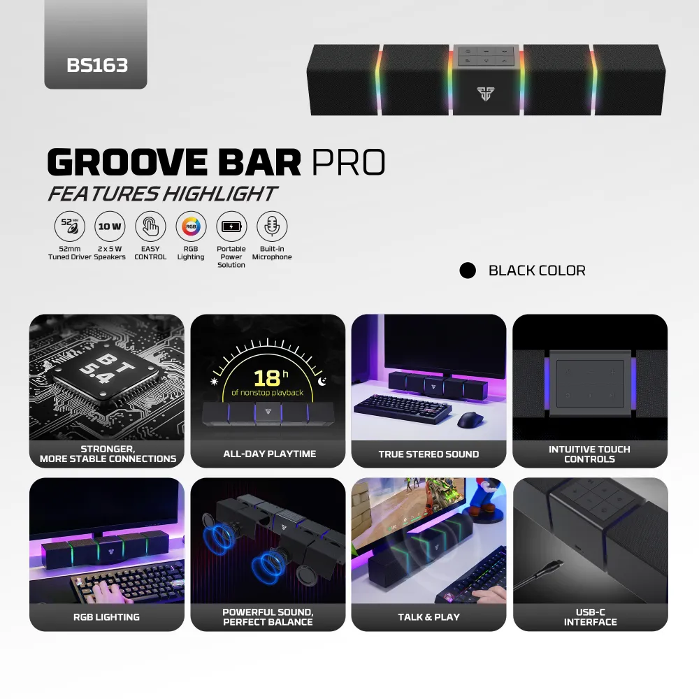 Bluetooth zvucnik Fantech GROOVE BAR PRO BS 163 crni
