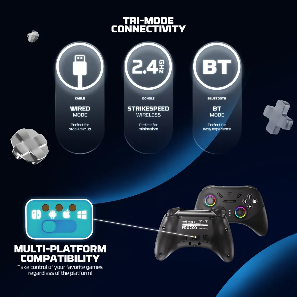 Joypad wireless Fantech WGP15V2 EOS PRO II multiplatform RGB crni
