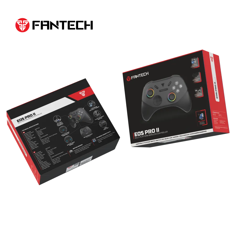Joypad wireless Fantech WGP15V2 EOS PRO II multiplatform RGB crni