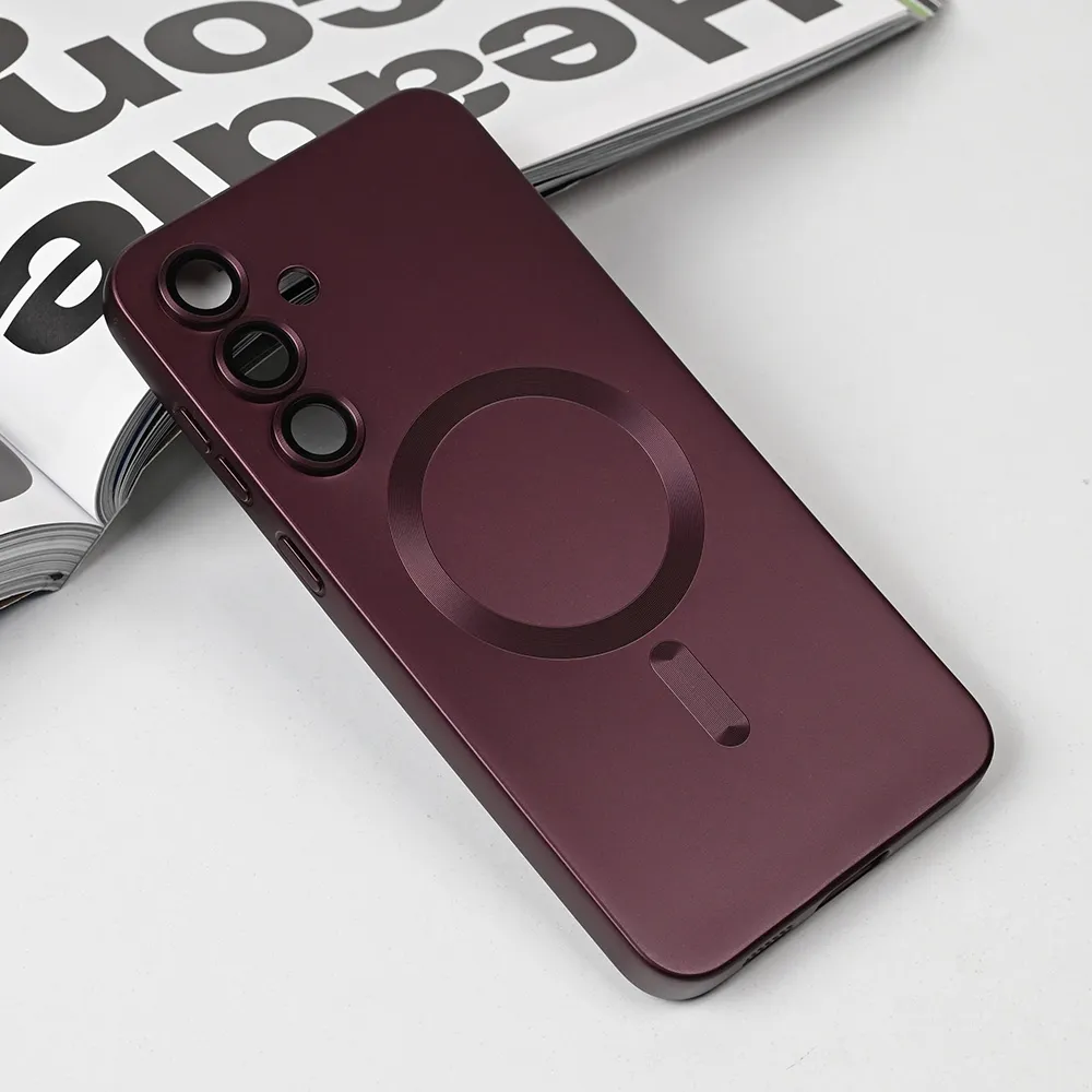 Maska Magsafe Chrome za Samsung S731B Galaxy S25 FE bordo