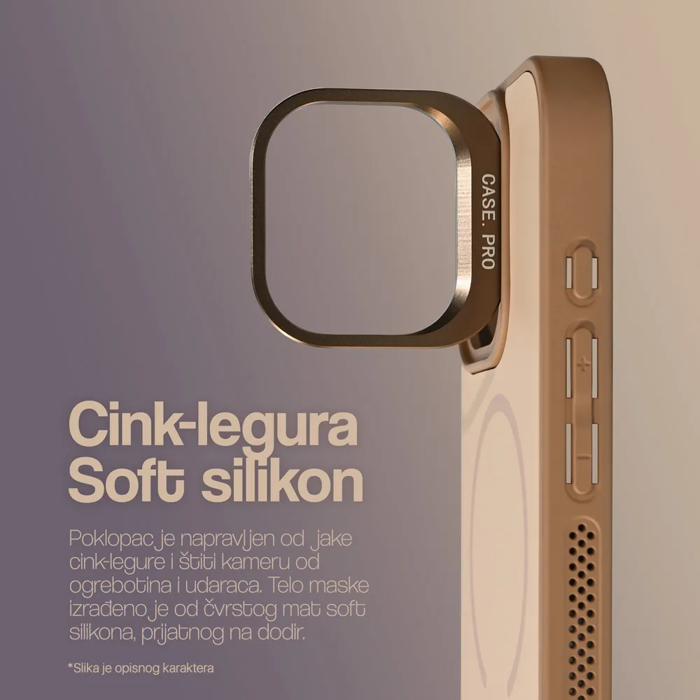 Maska Magsafe Matte Shield za iPhone 17 6.3 ljubicasta