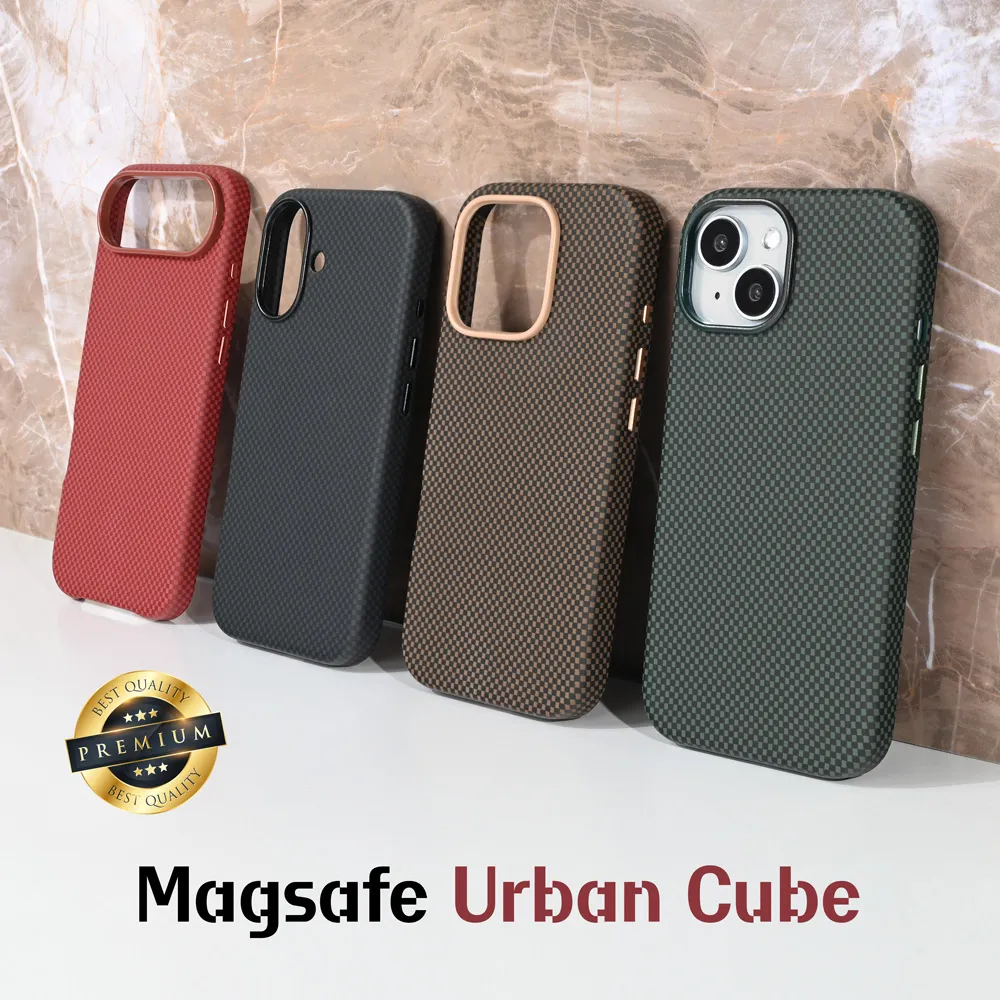 Maska Magsafe Urban Cube za iPhone 16 Pro 6.3 braon