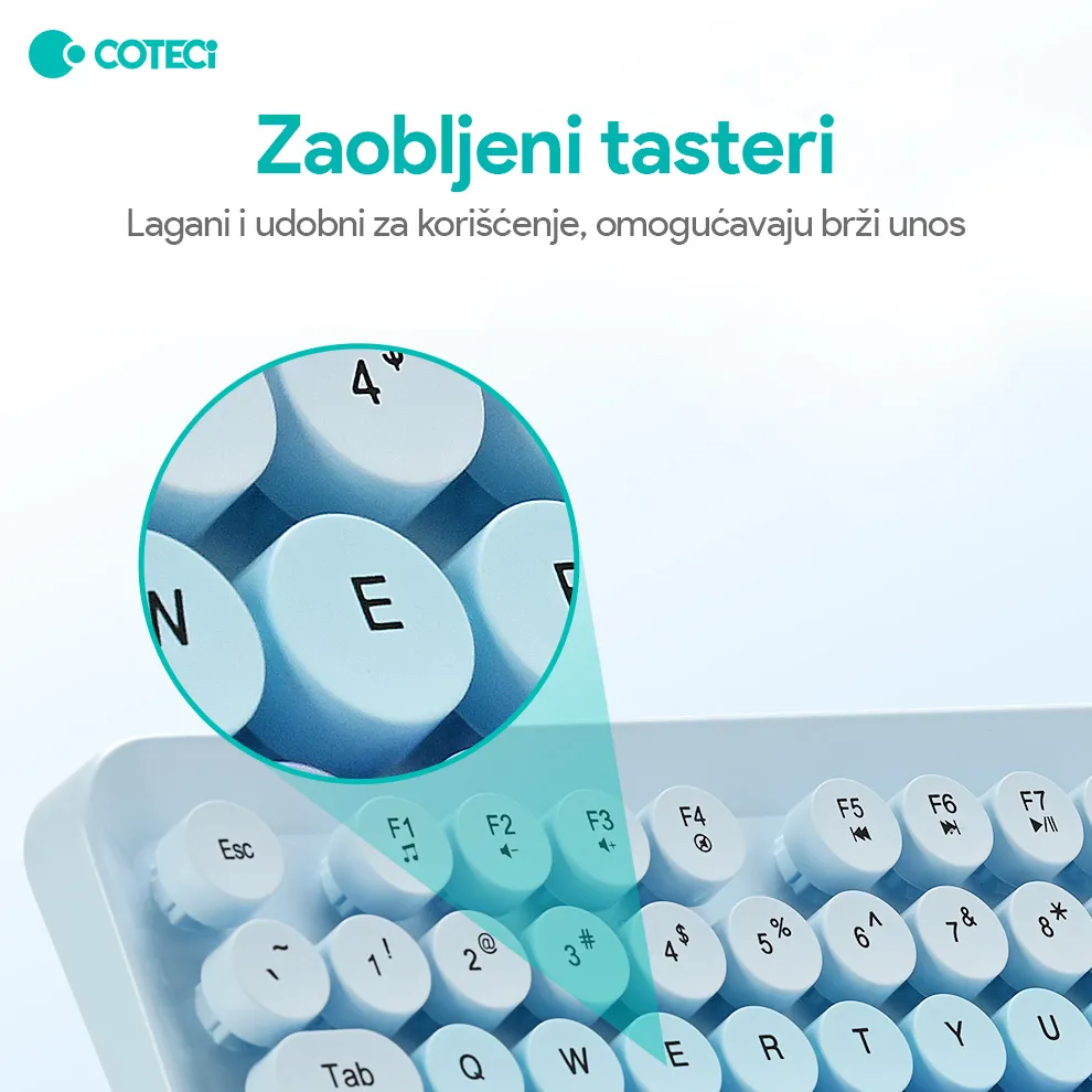 Combo mis i tastatura Coteci OF-054 plava