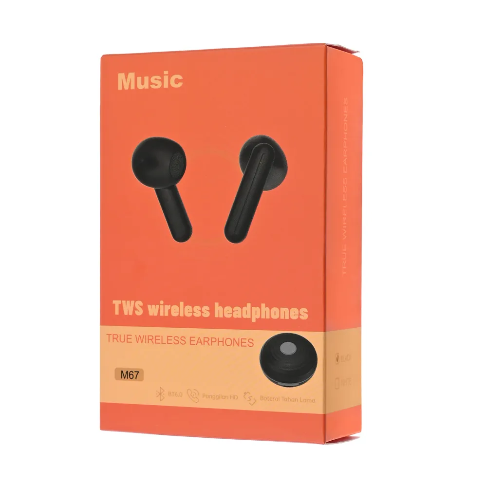 Bluetooth slusalice Airpods T-phox M67 crne HQ