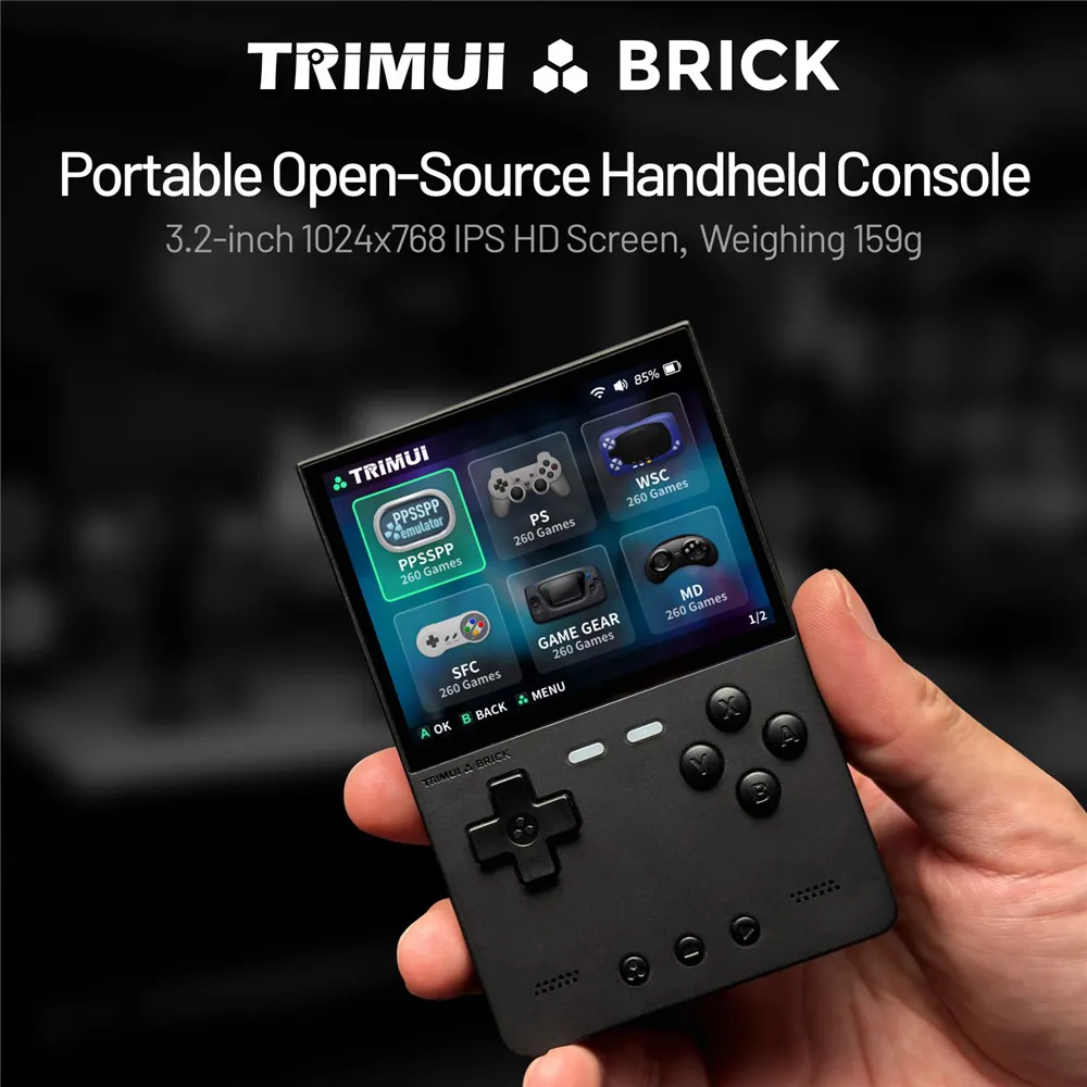 Konzola za igranje TrimUI Brick 64GB crna