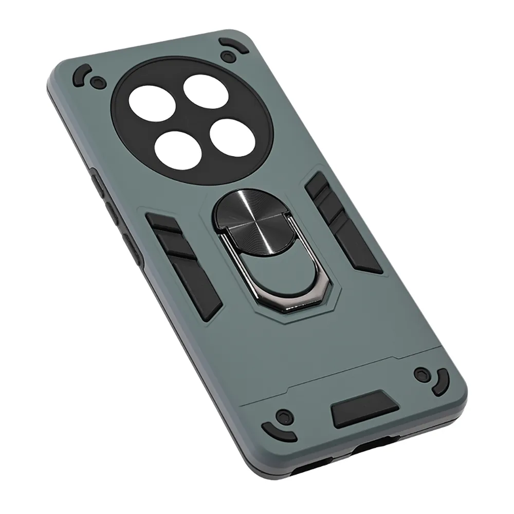 Maska Hard Ring za Honor Magic 7 Lite tamno siva