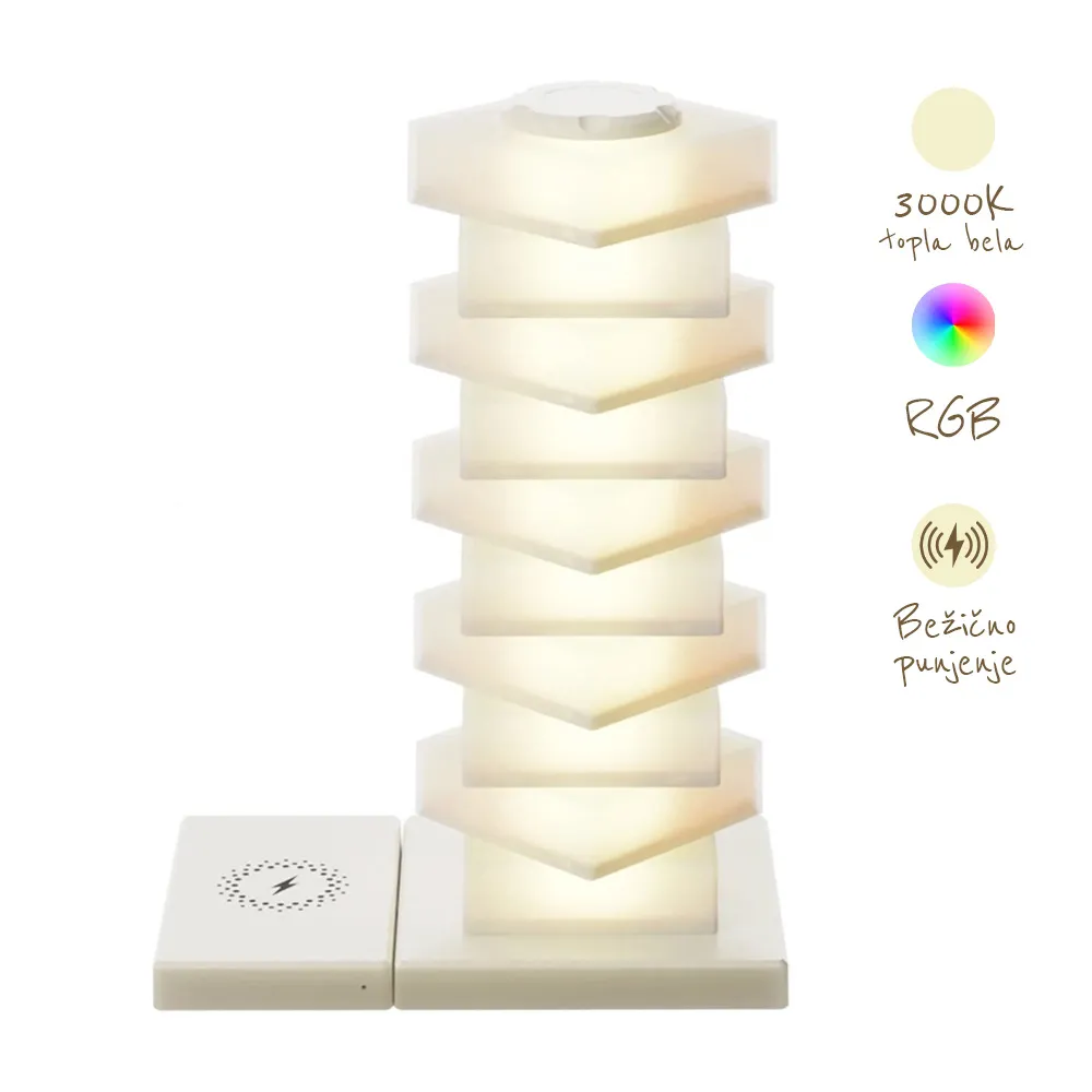 LED lampa sa wireless punjacem DIY02 bela