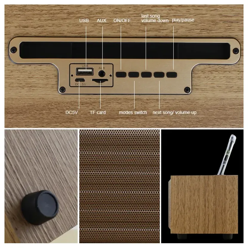 Bluetooth zvucnik Kisonli G11a svetlo braon