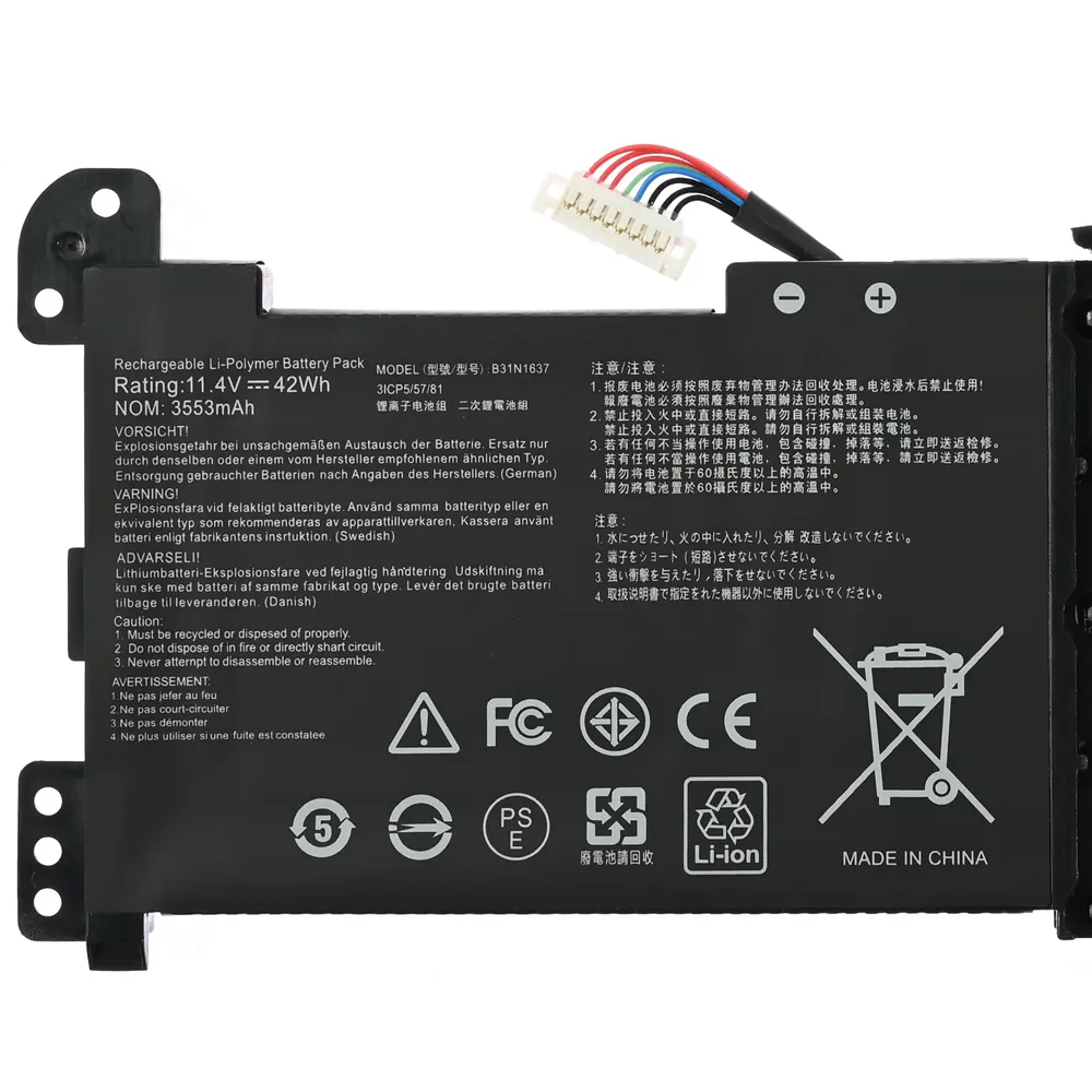 Baterija za laptop Asus S510UA 11.4V 42Wh B31N1637 HQ2200 B