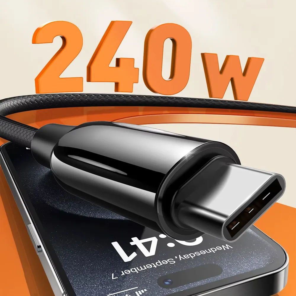 Data kabl LDNIO LC922c -240W Type C na Type C crni 1m