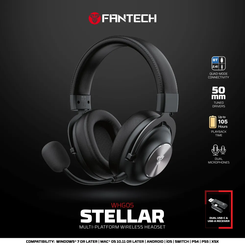 Bluetooth slusalice Fantech Stellar WHG05 crne