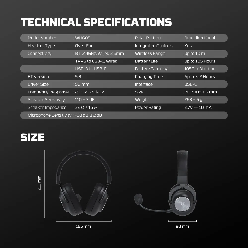 Bluetooth slusalice Fantech Stellar WHG05 crne
