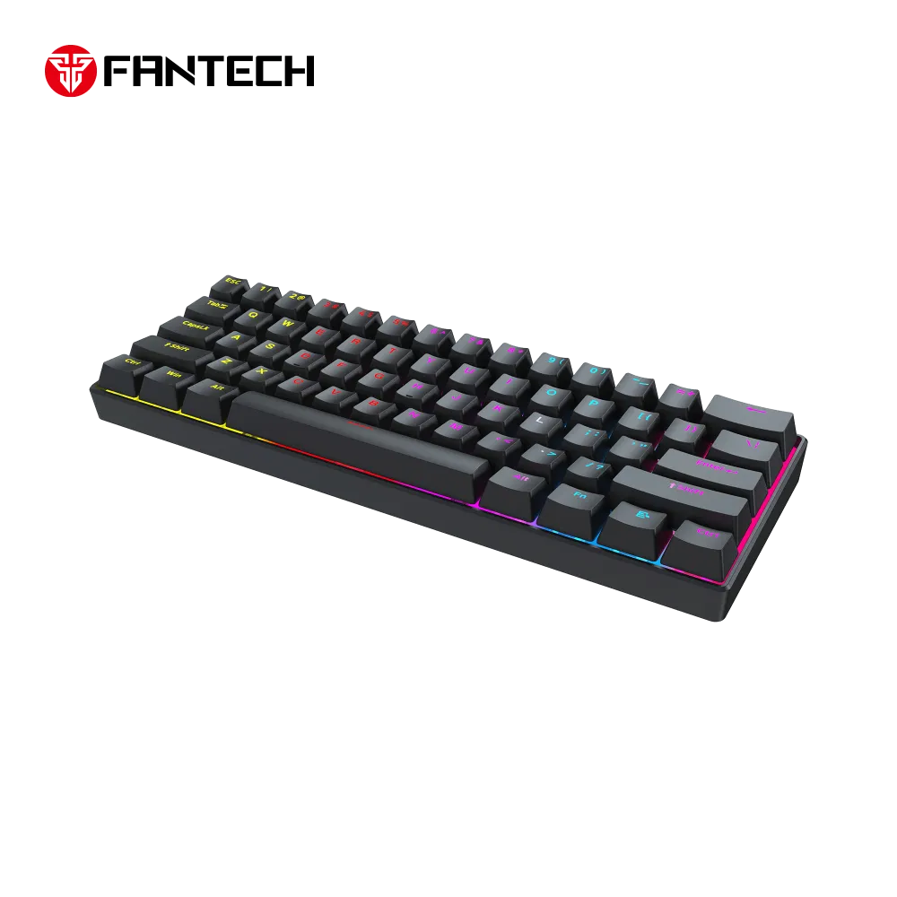 Tastatura Mehanicka Gaming Fantech MK211 RGB Atom61 crna (red switch)