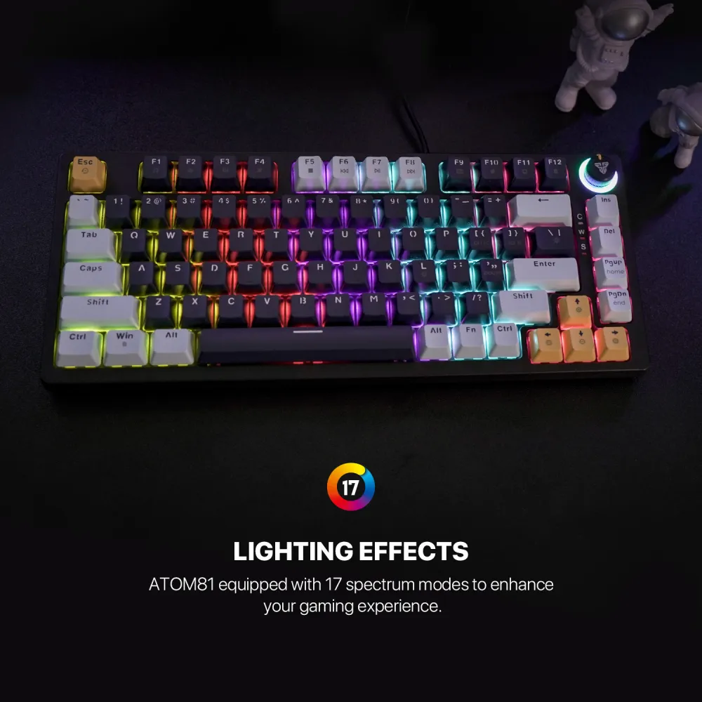 Tastatura Mehanicka Gaming Fantech MK875 RGB Atom 81 Navy (rosie switch)