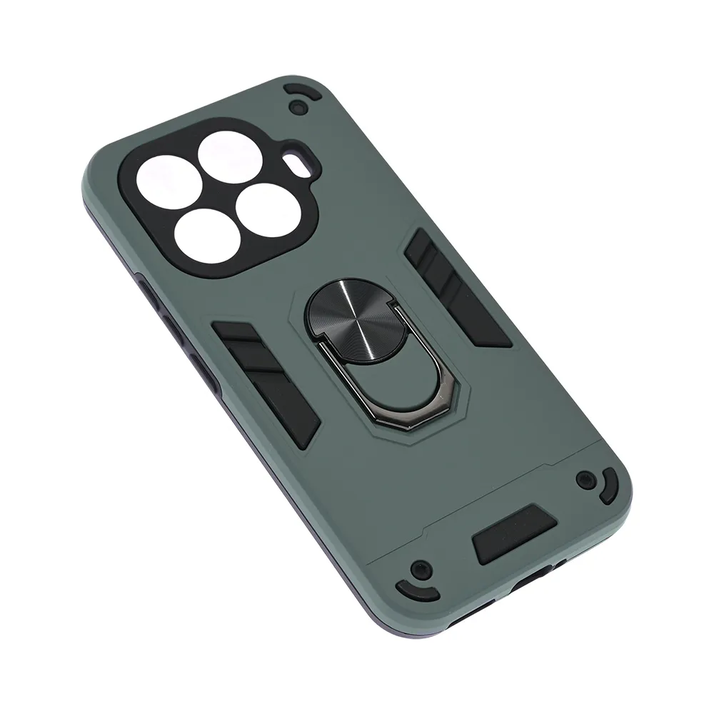 Maska Hard Ring za Xiaomi 15T Pro tamno siva