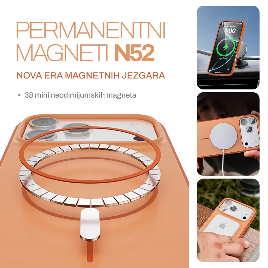 Maska Magsafe Matte Line za iPhone 15 6.1 plava