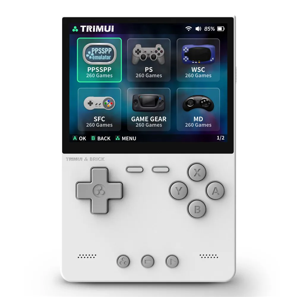 Konzola za igranje TrimUI Brick 64GB bela