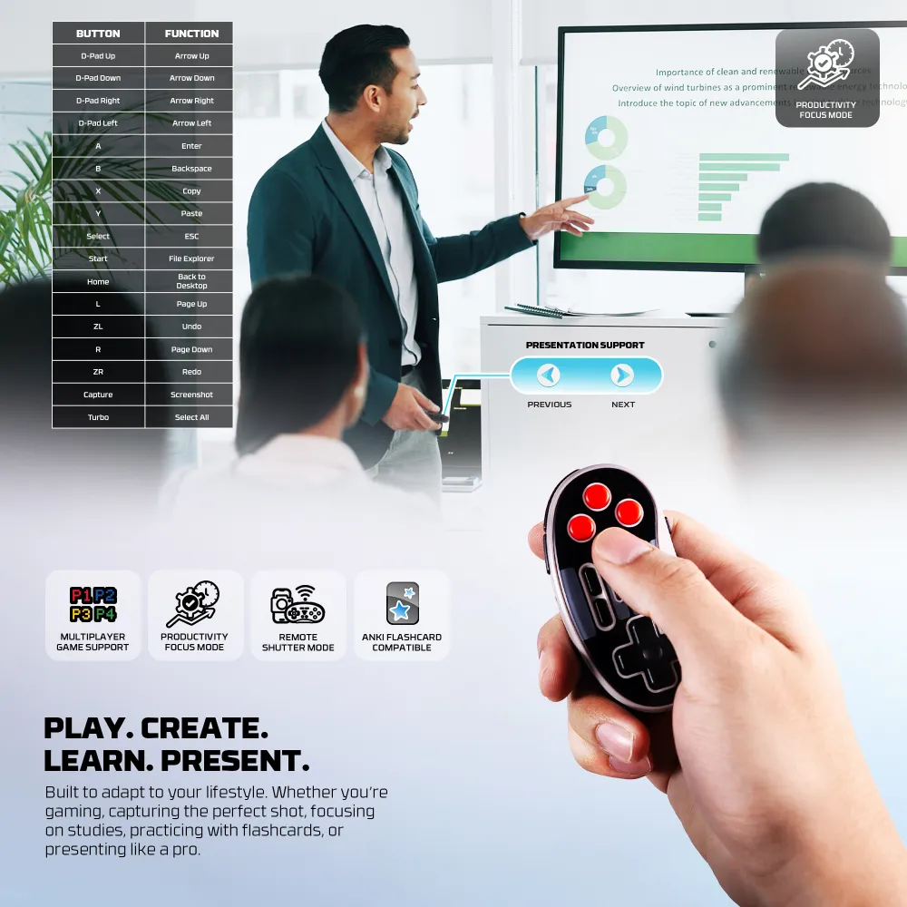 Joypad Wireless Fantech WGP17 Eos mini sivi