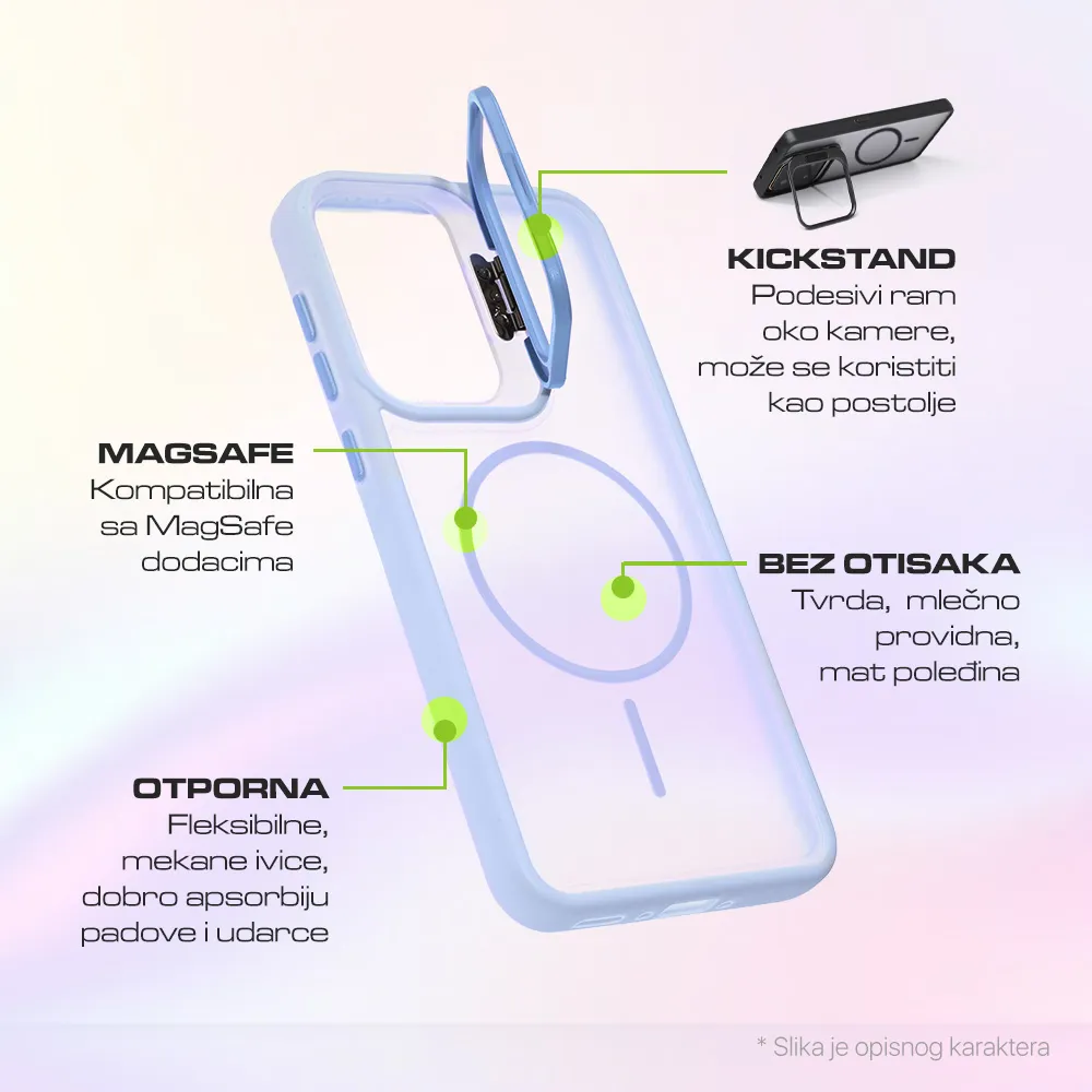 Maska Magsafe Pastel Pop za Samsung S731B Galaxy S25 FE zelena