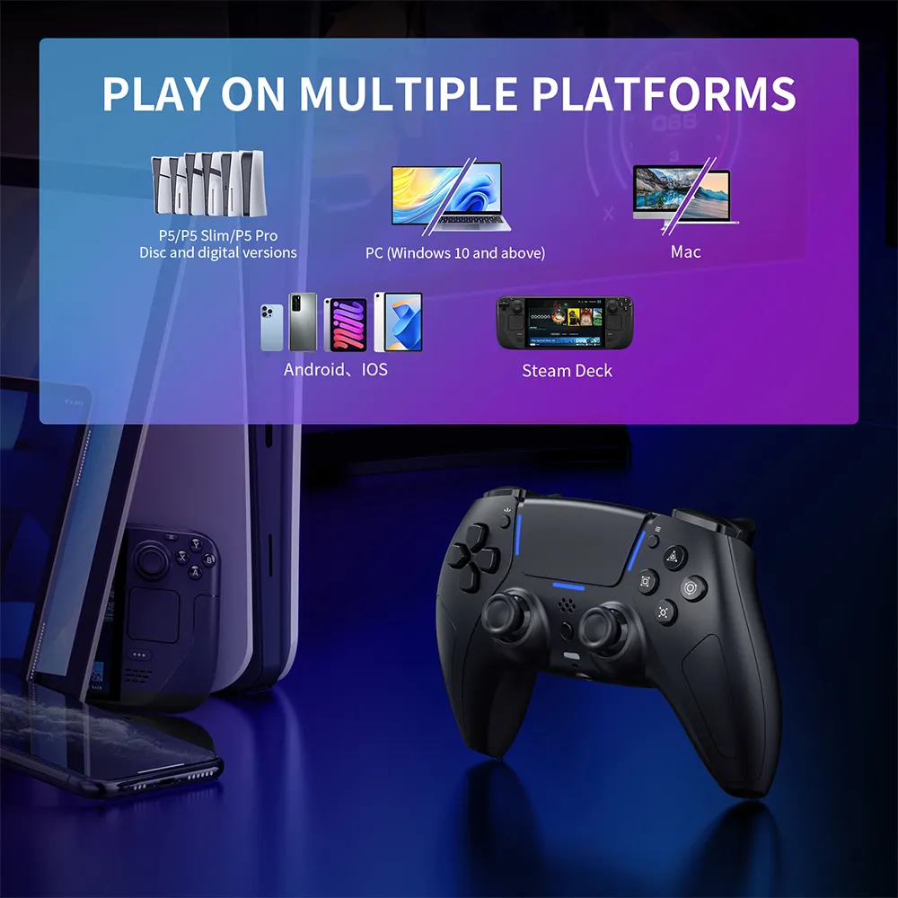 Joypad PS5 custom black