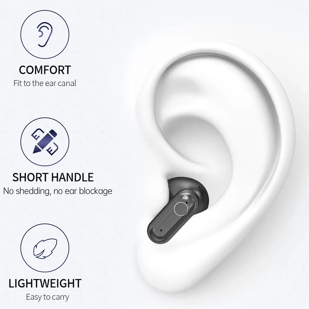 Bluetooth slusalice EL SK37 crne HQ