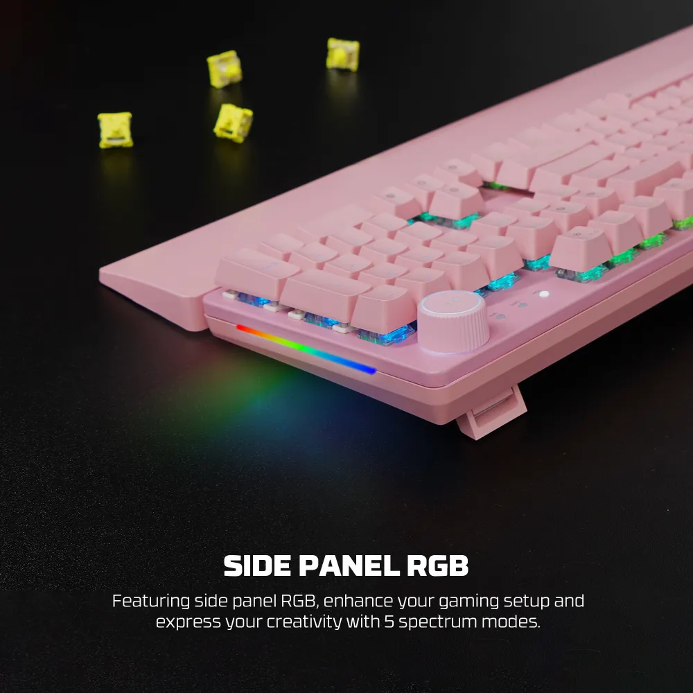 Tastatura Mehanicka Gaming Fantech MK894 RGB Maxpower II bela (yellow zest switch)