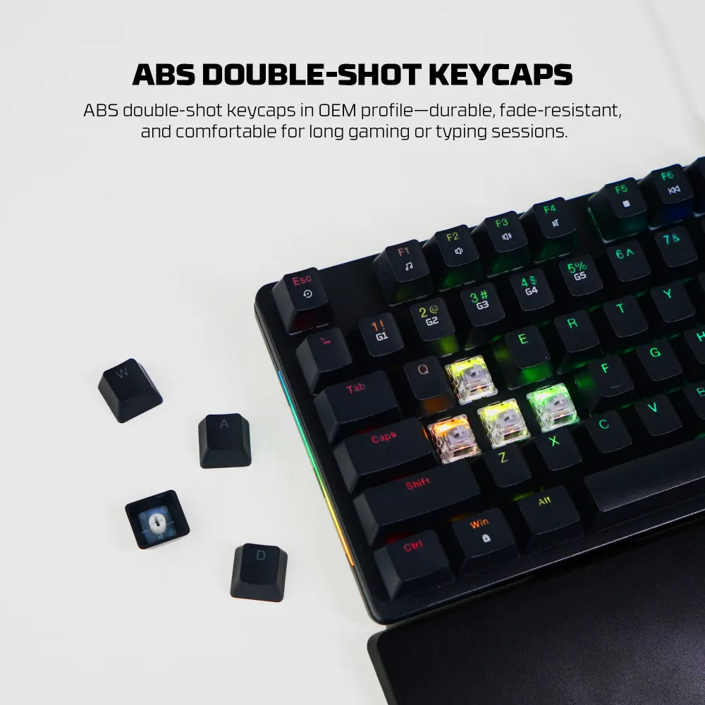 Tastatura Mehanicka Gaming Fantech MK894 RGB Maxpower II bela (yellow zest switch)