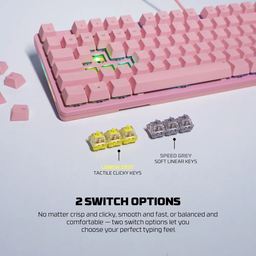 Tastatura Mehanicka Gaming Fantech MK894 RGB Maxpower II bela (yellow zest switch)
