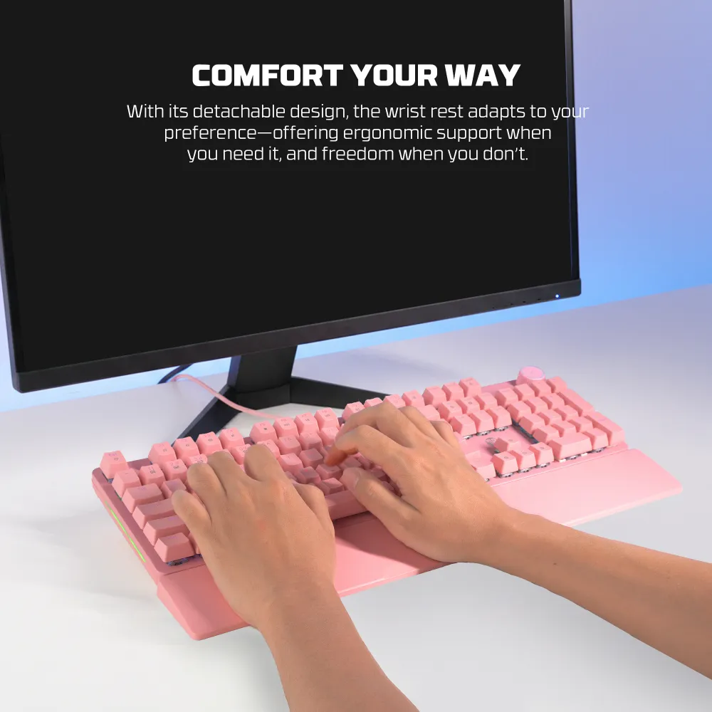 Tastatura Mehanicka Gaming Fantech MK894 RGB Maxpower II bela (yellow zest switch)