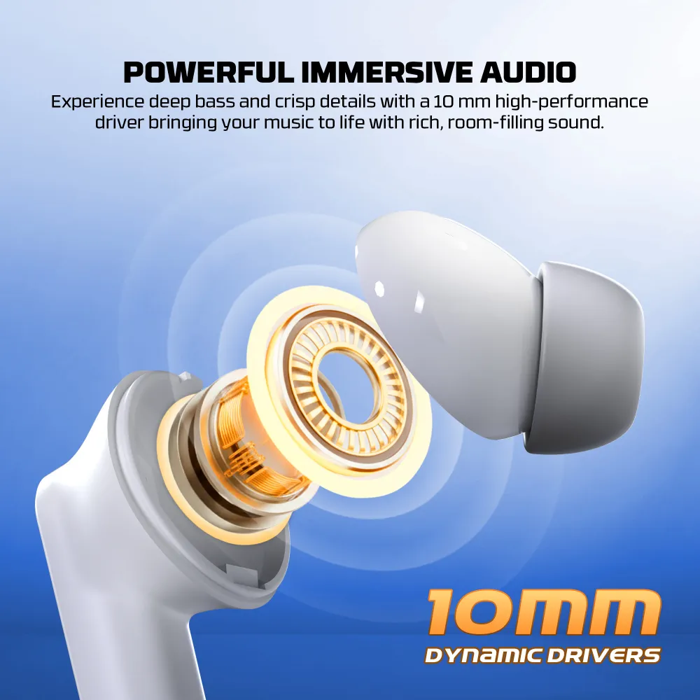 Bluetooth slusalice Fantech TX4 Mithril ANC Super Maxfit sive