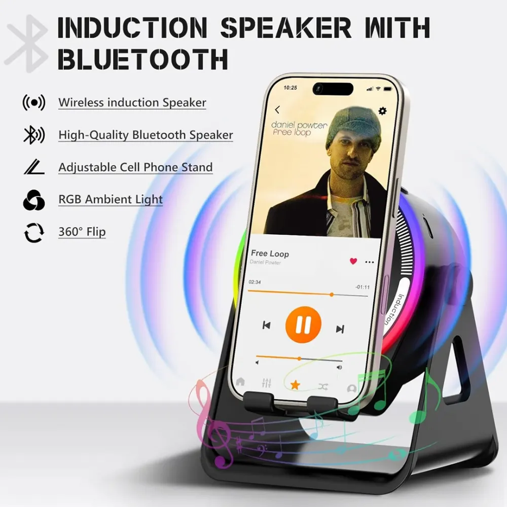 Bluetooth zvucnik JWD crni RGB