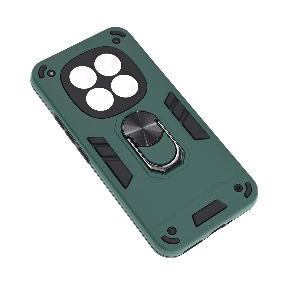 Maska Hard Ring za Xiaomi Redmi Note 15 Pro Plus tamno zelena