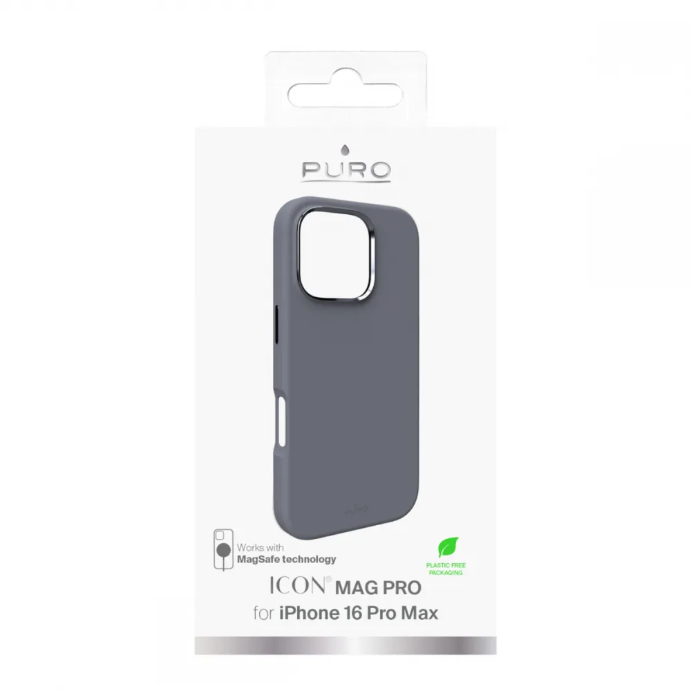 Maska Puro ICON MAG PRO za iPhone 16 Pro Max 6.9 tamno siva