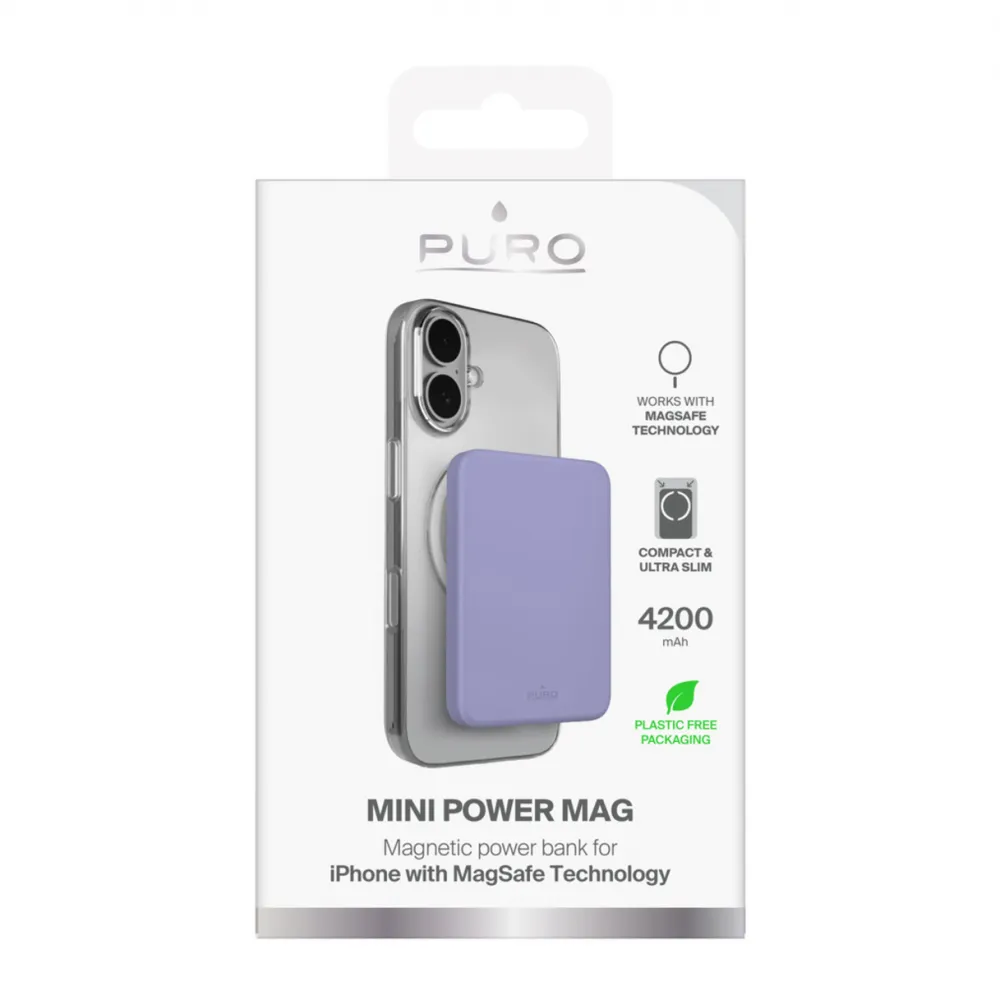 Power bank prenosiva baterija PURO Magsafe 4200mAh pink