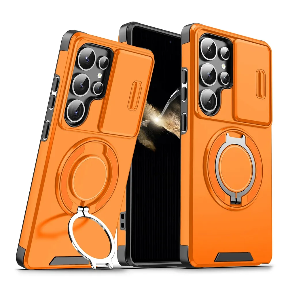 Maska CamShield Ring stand za Samsung S948B Galaxy S26 Ultra narandzasta