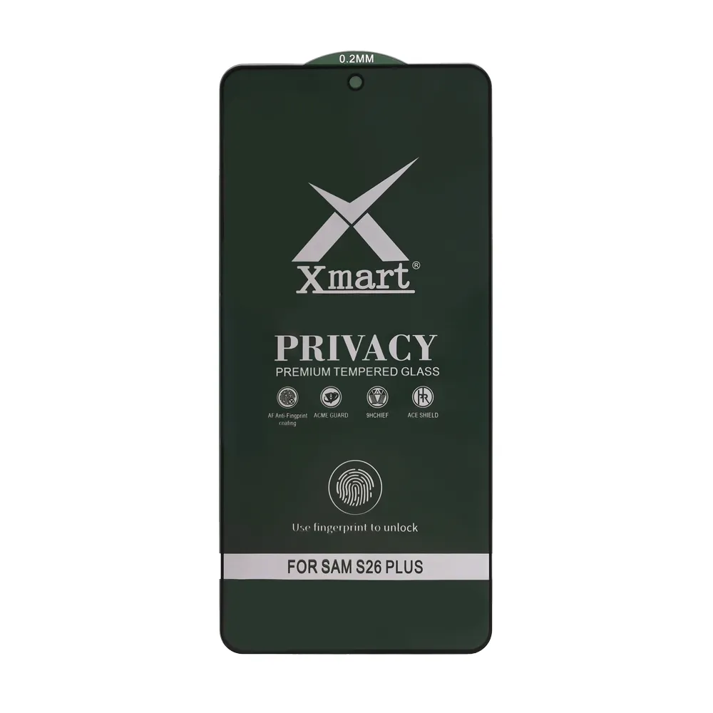 Zastitno staklo Zastitno staklo X Mart 9D Privacy za Samsung S946B Galaxy S26 Plus (fingerprint unlock)