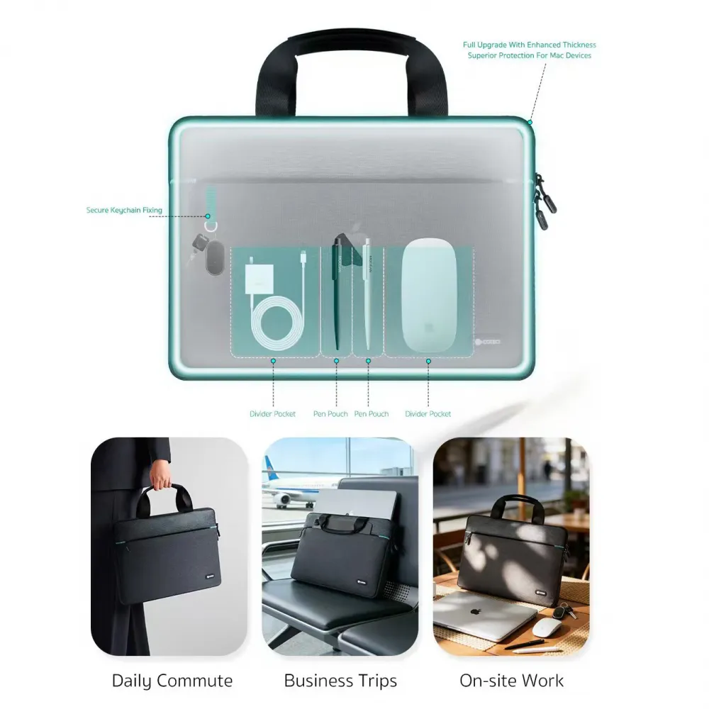 Torba za laptop Coteci 14050 13-14 inch svetlo siva
