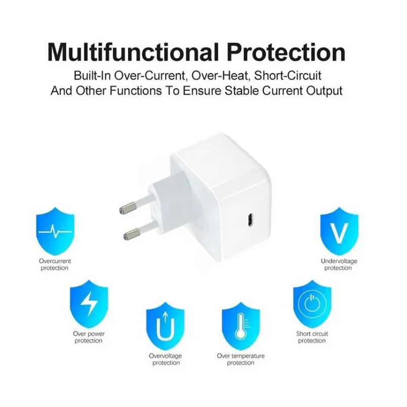 Kucni punjac PD Fast charger 40W za iPhone 17 CE beli