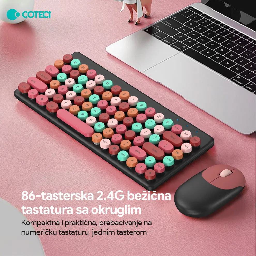 Combo mis i tastatura Coteci OF-053 zelena