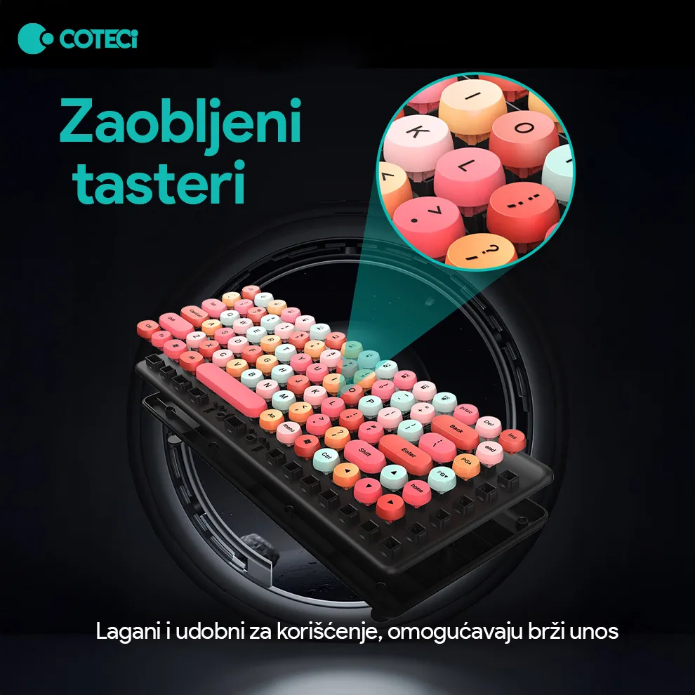 Combo mis i tastatura Coteci OF-053 zelena