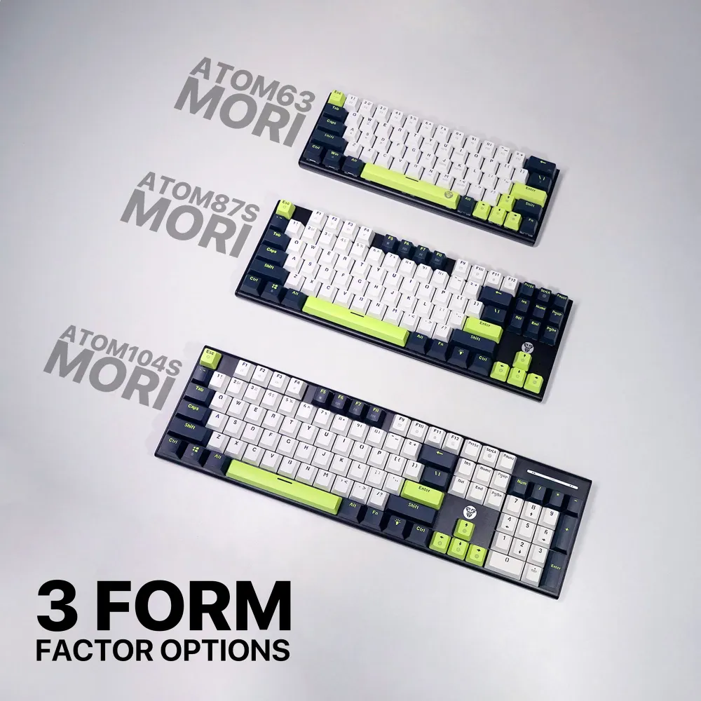 Tastatura Mehanicka Gaming Fantech MK877S RGB Atom 87S Mori bela (rosie switch)