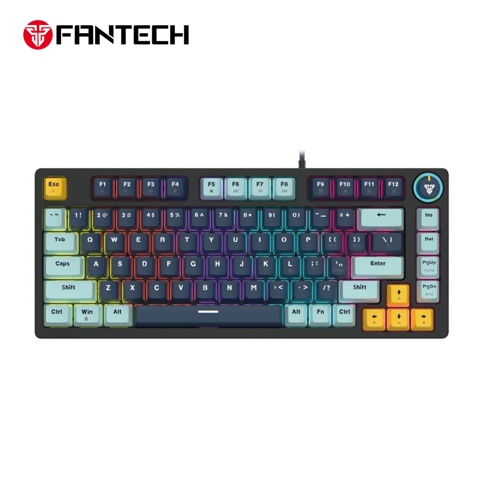 Tastatura Mehanicka Gaming Fantech MK875V2 RGB Atom 81 Mizu Navy (Taro switch)