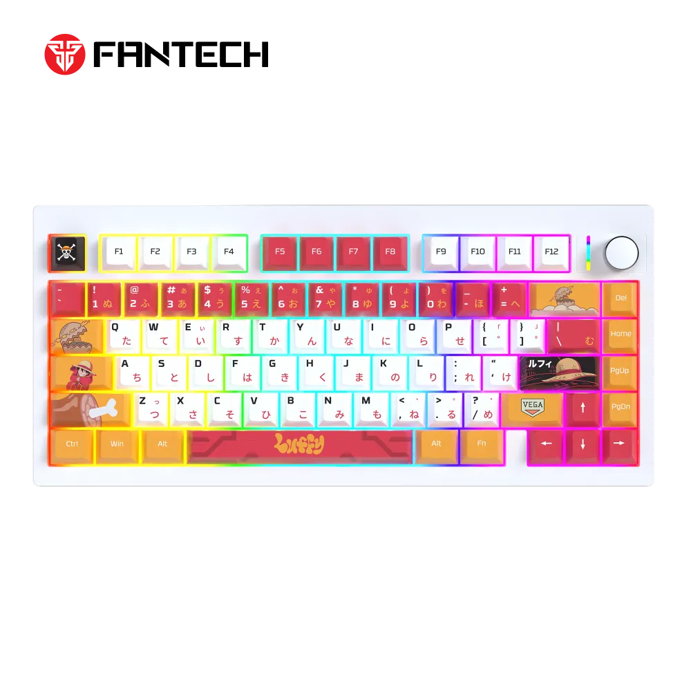 Tastatura Mehanicka Gaming Fantech MK921 Maxfit 8 Wireless ONE PIECE - LUFFY (brown switch)