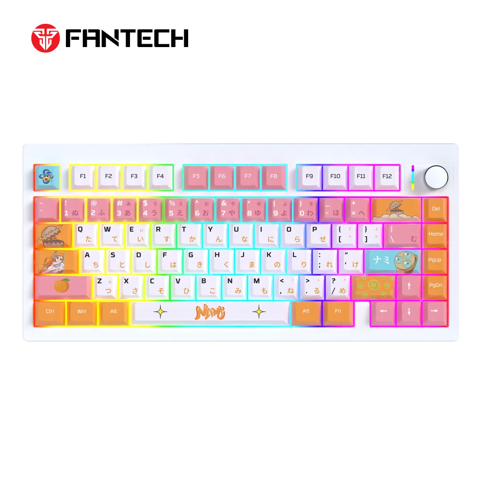 Tastatura Mehanicka Gaming Fantech MK921 Maxfit 8 Wireless ONE PIECE - NAMI (white switch)